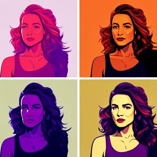 Vibrant Pop Art Composition