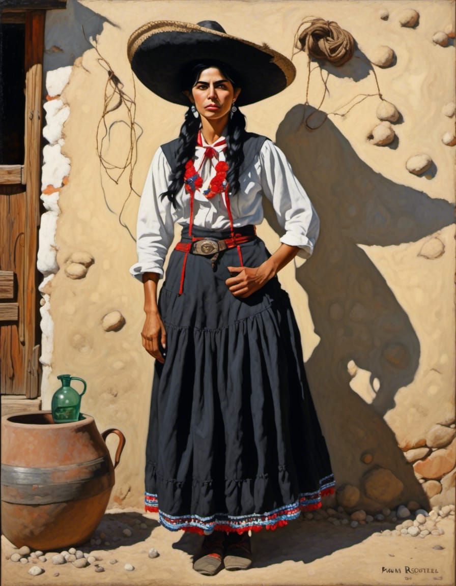 Mexican Revolutionary Portrait in Photorealistic Style