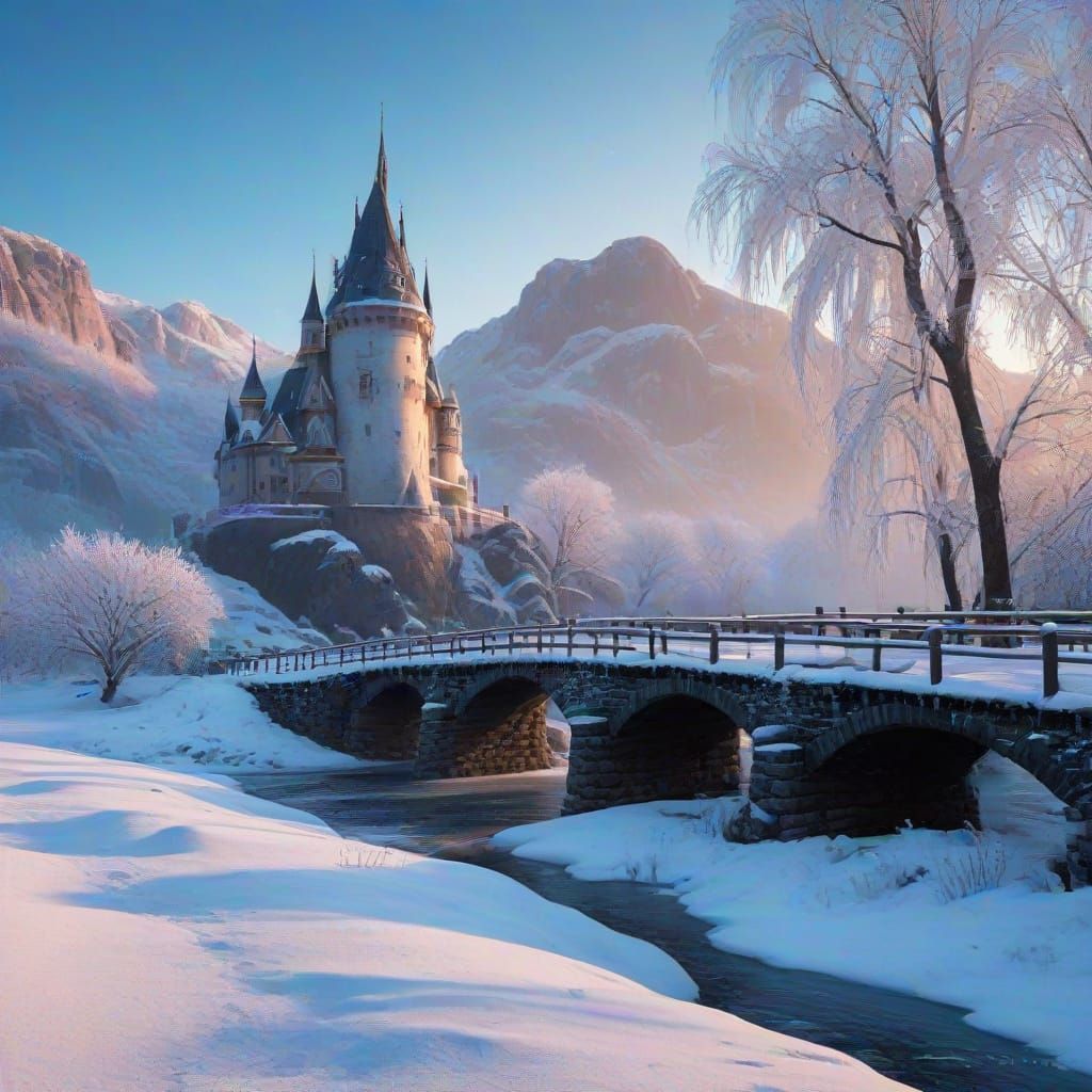Magical Frozen Winter Landscape