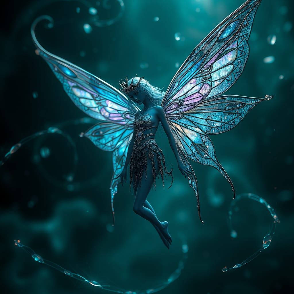 Diamond Gothic Fairy with Mystical Energy