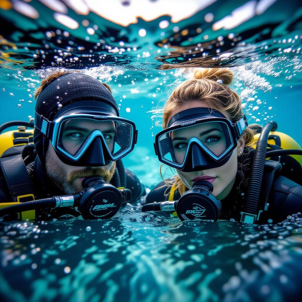 Ocean Dive: Portrait of Alexandra and Jindrich