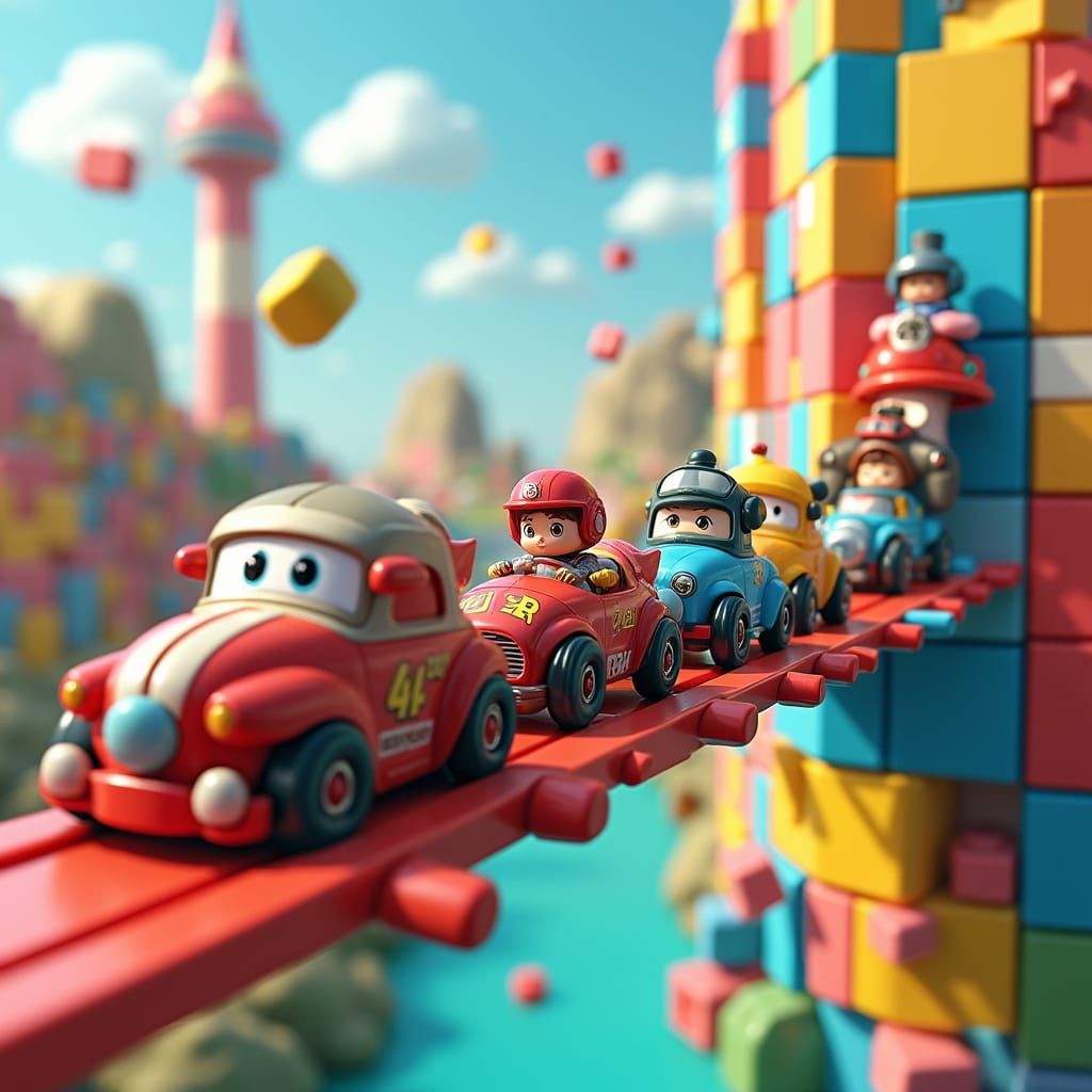 Toys Unite to Bridge Gap with Puzzle Mats in 3D Anime Style