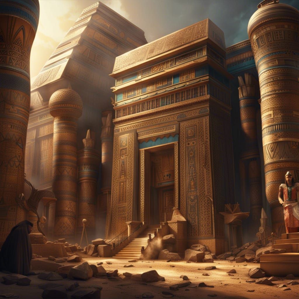 Epic Egyptian Digital Matte Painting