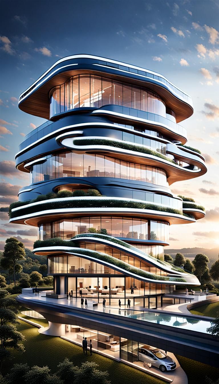 Futuristic Headquarters Design for Meta AI Prime