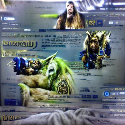 Stylized Warcraft Universe Illustration