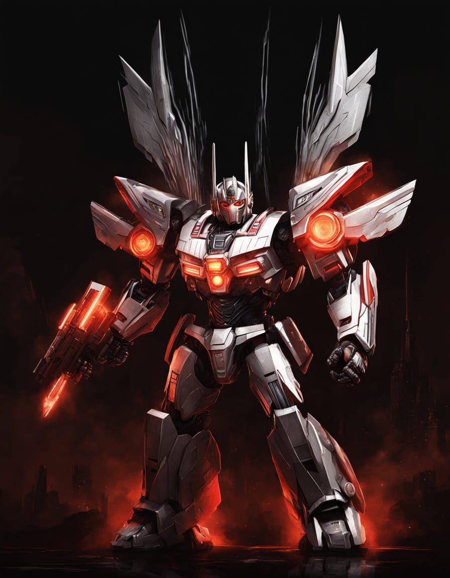 Optimus Prime in Epic Sci-Fi Battle