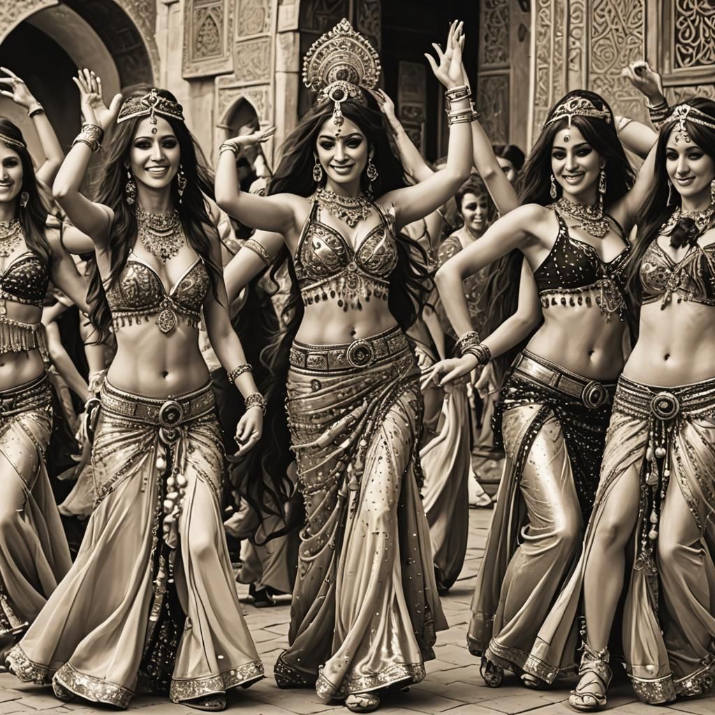 Belly Dancers in Traditional Dress