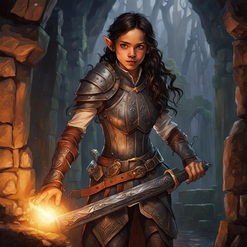 Jenna Ortega. Elf, halfling. Dnd.