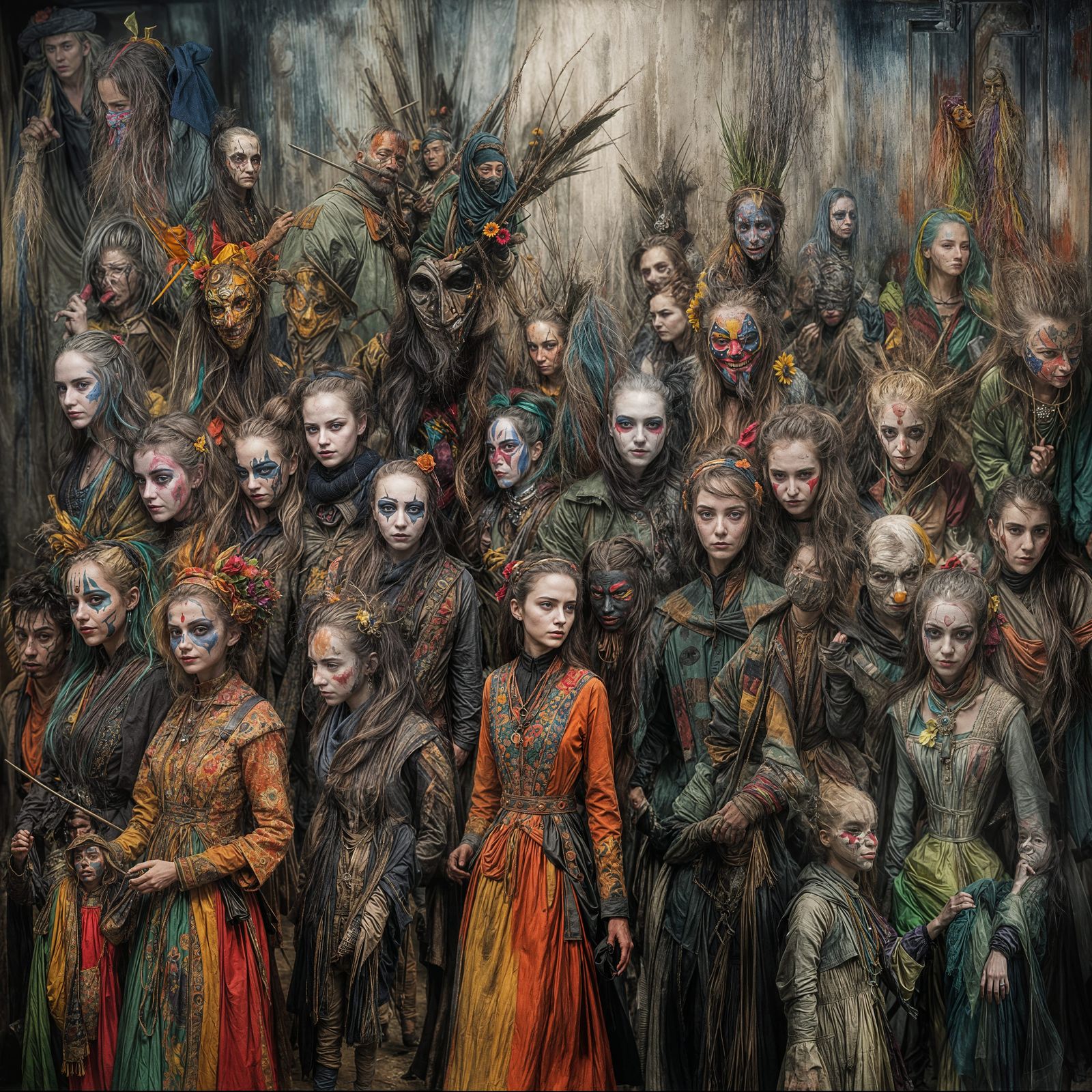 Uncanny Stage Horror in Neo-Expressionist Style