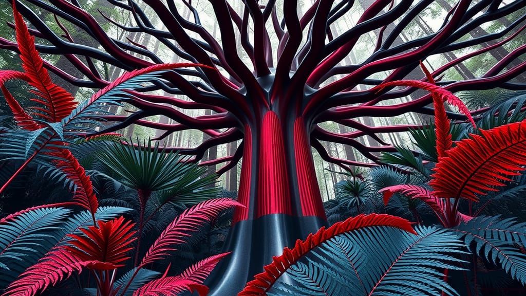 Crystalline Sacred Geometry Baobab Tree Photograph