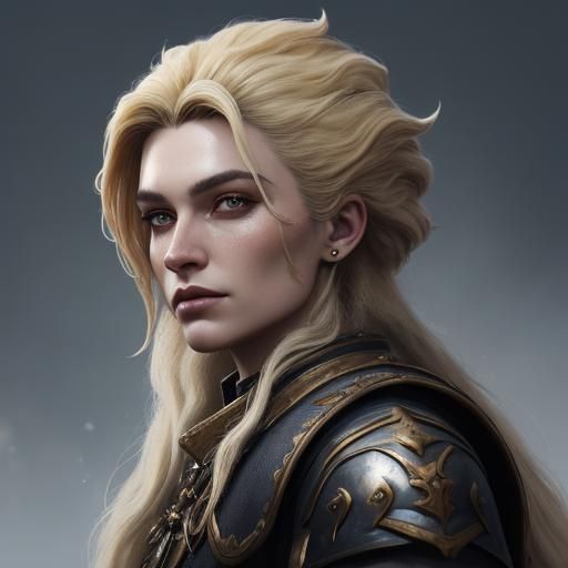 Dwarf Portrait in Detailed Matte Painting Style