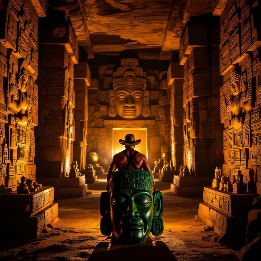 Crocodile Dundee Discovers Mayan Treasure Chamber