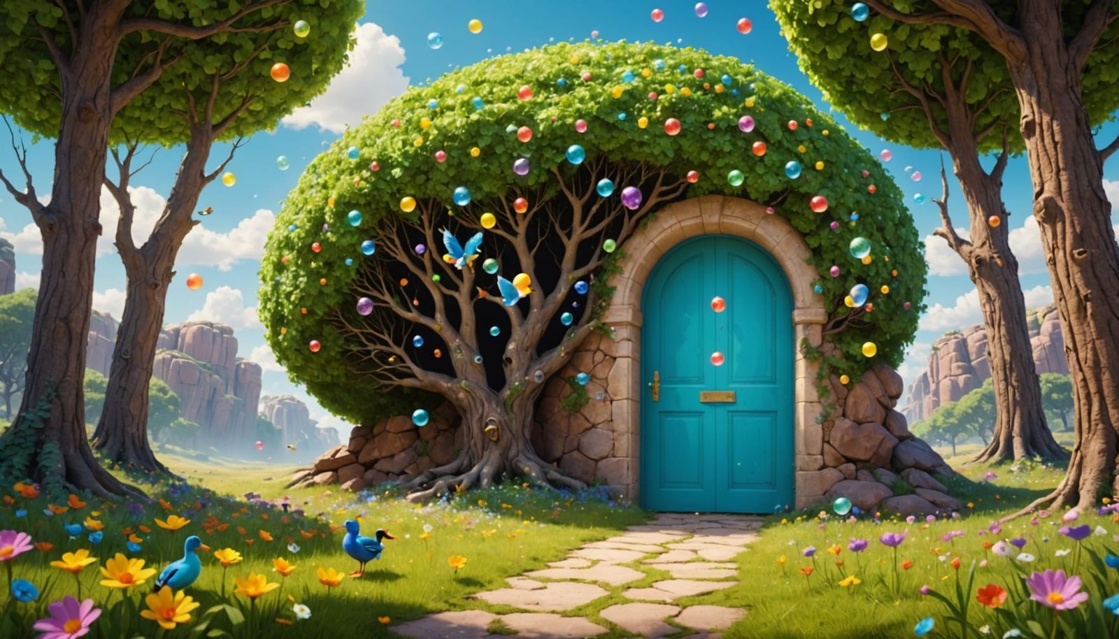 Surreal Doorway to a Desert Dreamscape