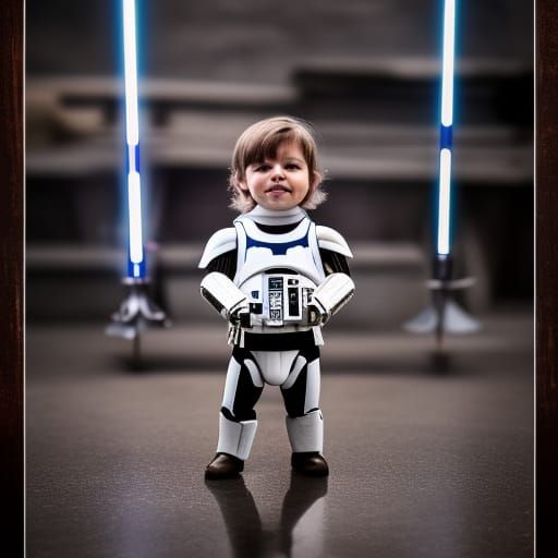 Star Wars Scene in Professional Photography Style