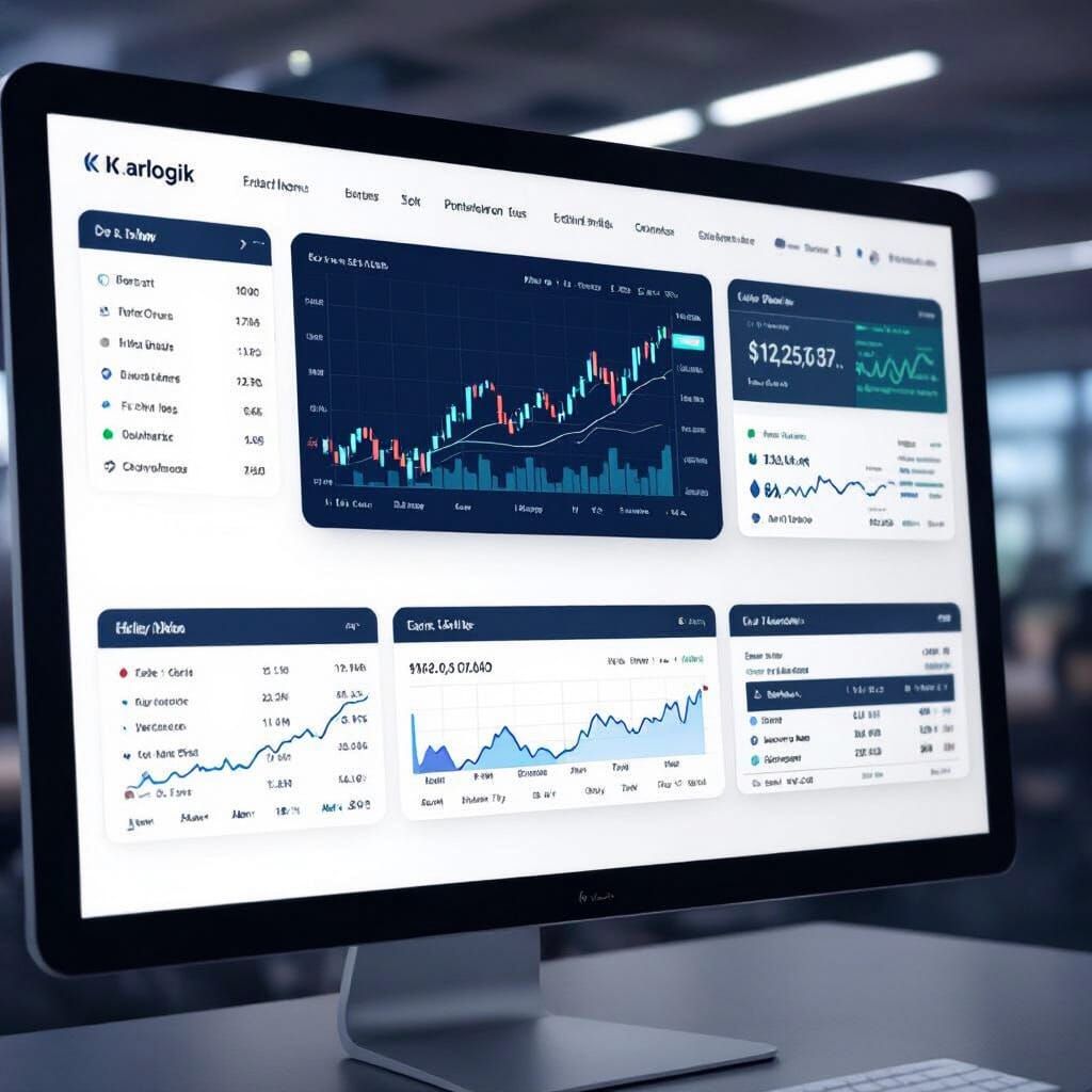 Klarlogik Trading Platform: Sleek UI Design