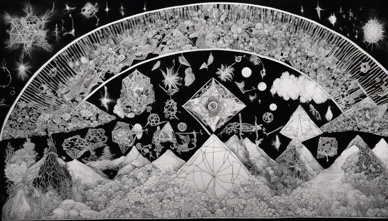 Fractal Geometry with Metatron's Cube and Refractions