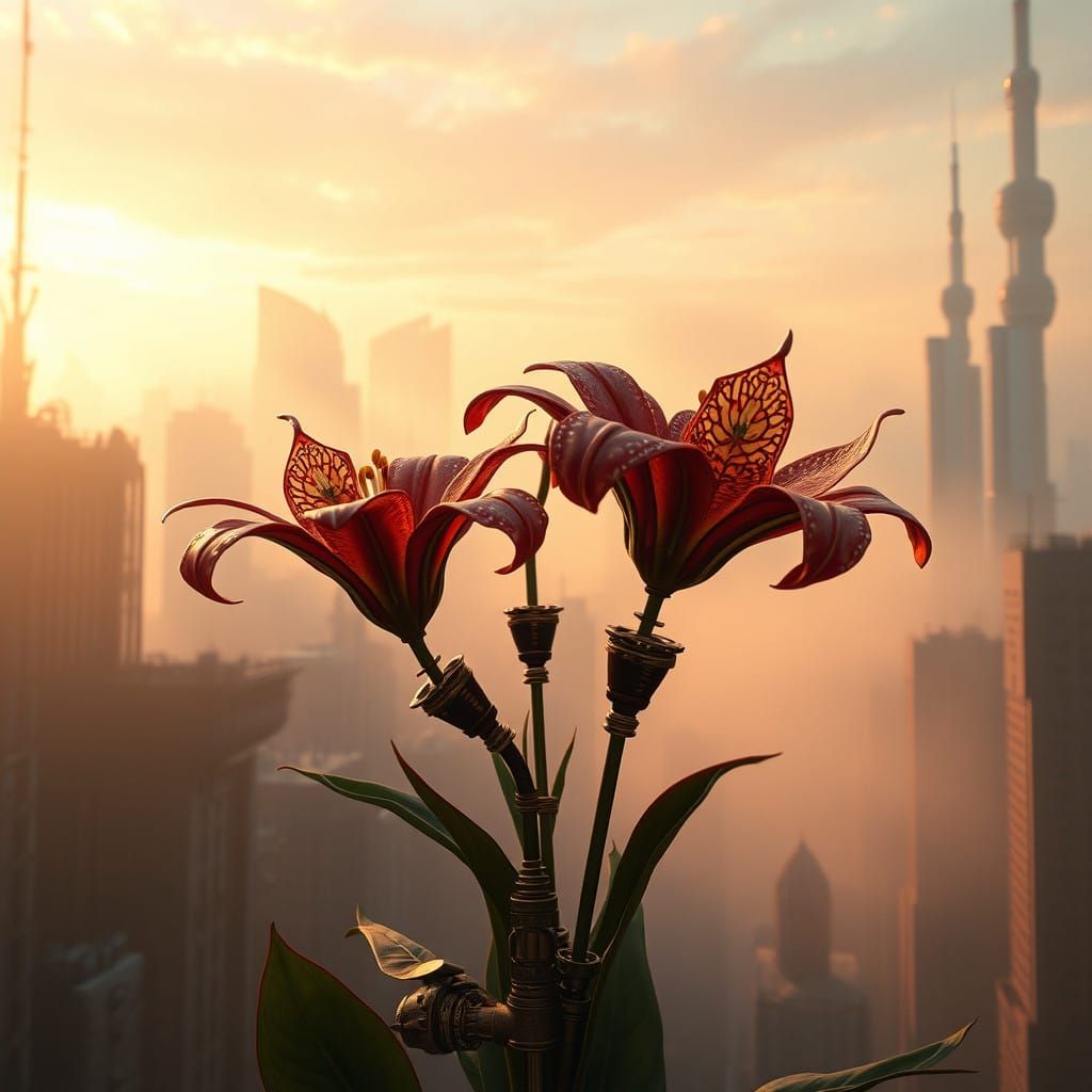 The Steam Punk Lily Uprising in a Dystopian Metropolis