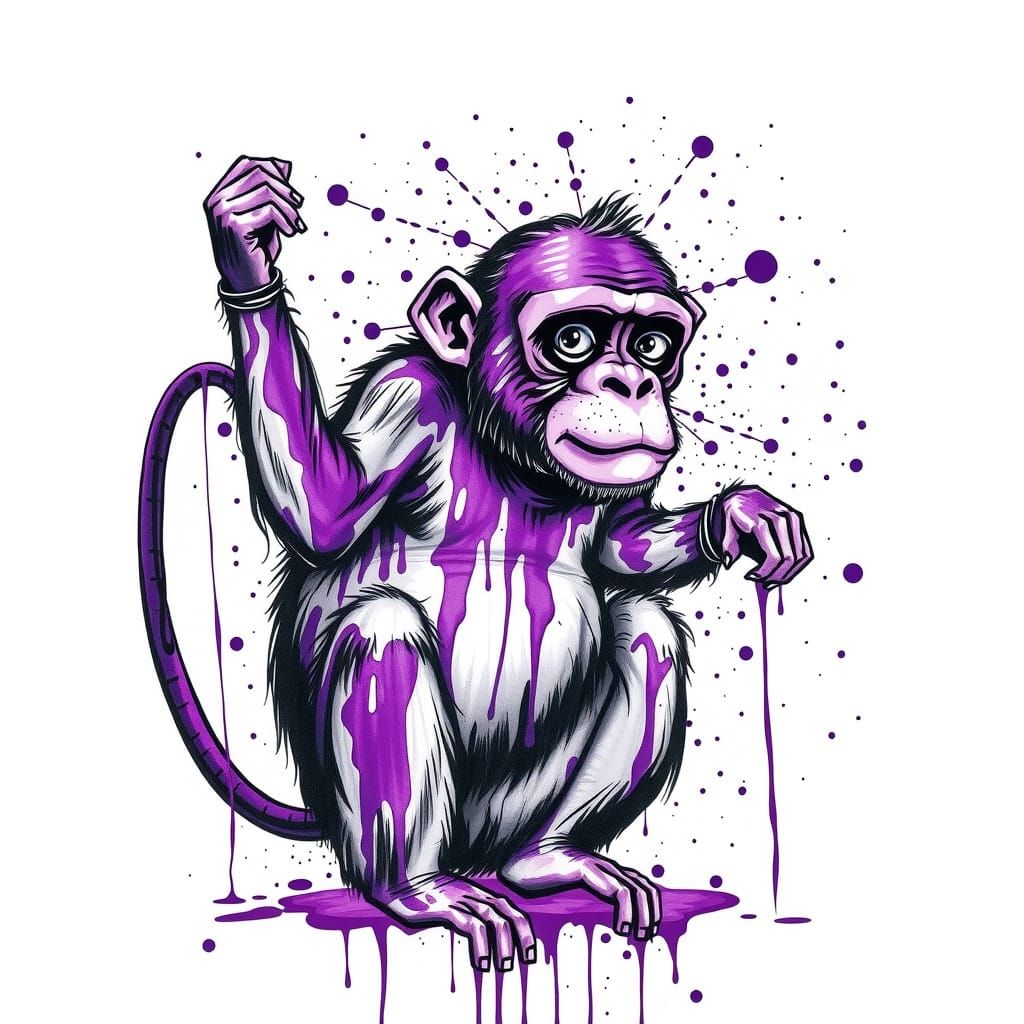Abstract Ink Monkey