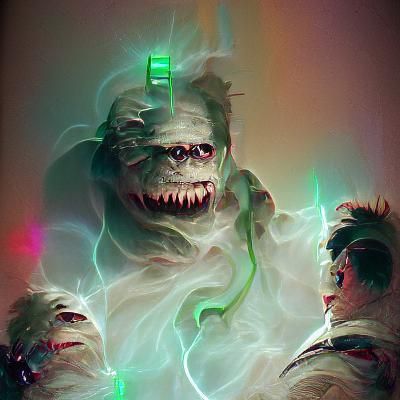 Sinister Ghostbusters Scene by Greg Rutkowski