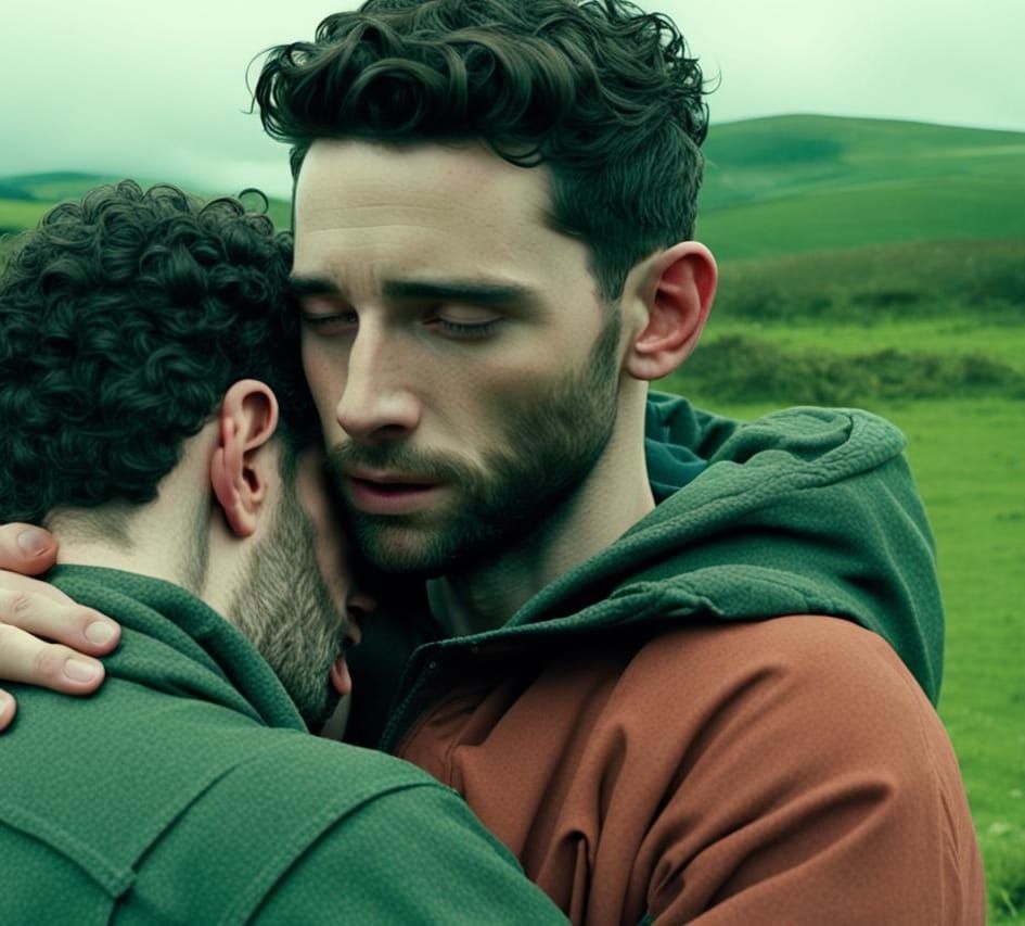 Poignant Film Still Captures Loving Embrace
