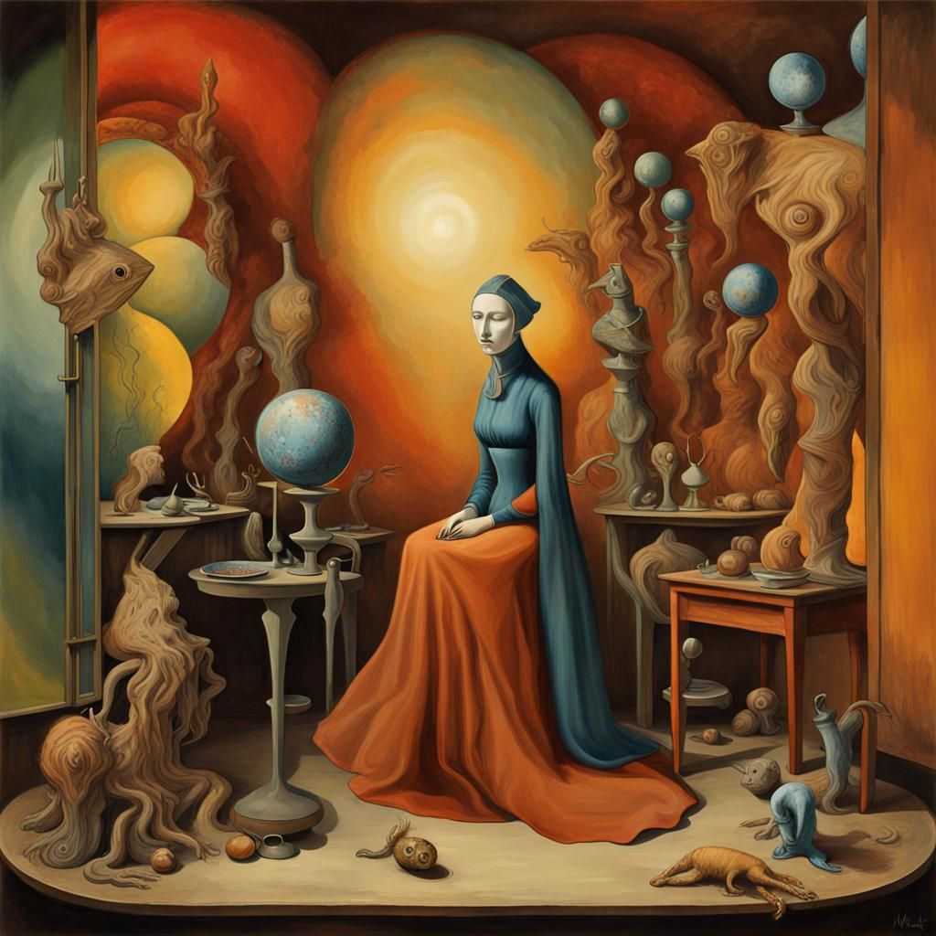 Surreal Dreamscape in Magical Realism Style