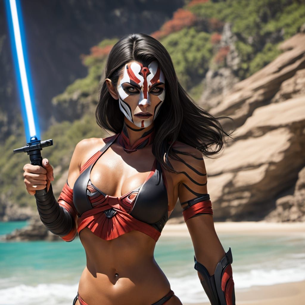 Tanned Sith Woman on a Tropical Getaway