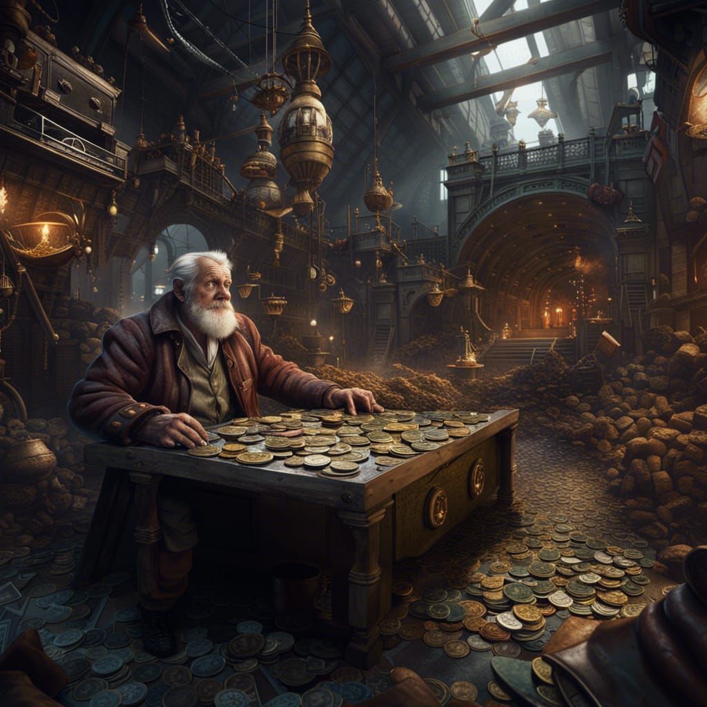 Greedy Old Man: Military Wealth in Detailed Painting