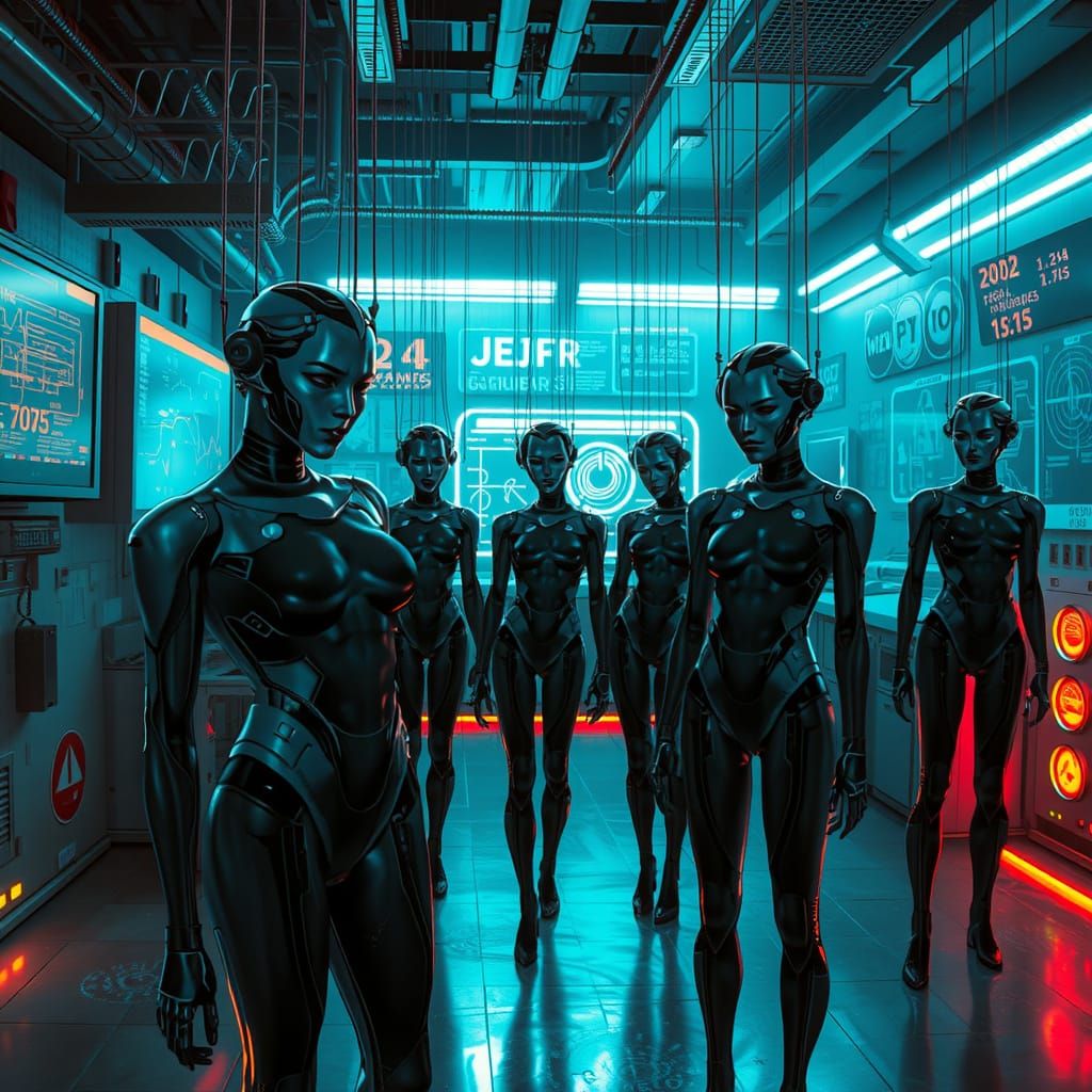 Mind Controlled Women in Dark Anime Laboratory