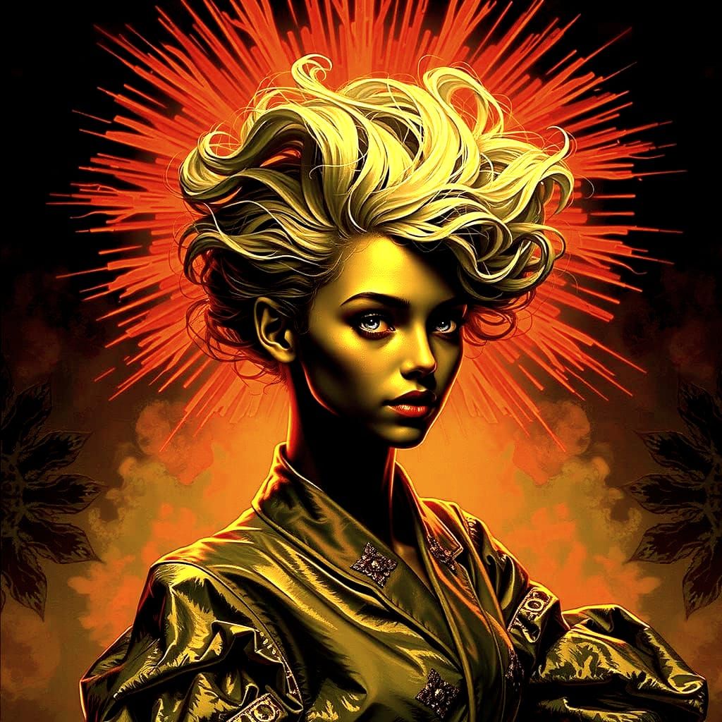 Ethereal Goddess in Velvet Twilight