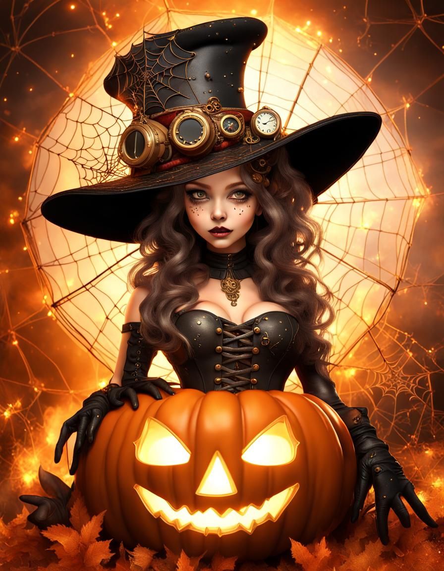 Steampunk Halloween Witch