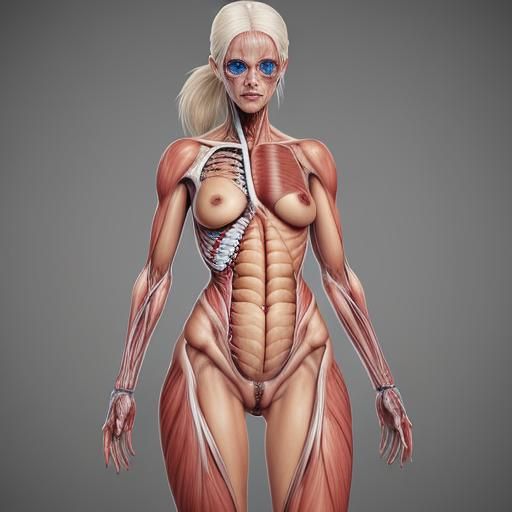 Female Anatomy Study: AI Generated Visualization