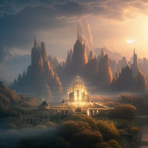 Epic Cinematic Digital Matte Painting With Dramatic Light