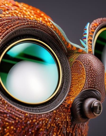 Creatures with Funky Eyewear in Rich Colors