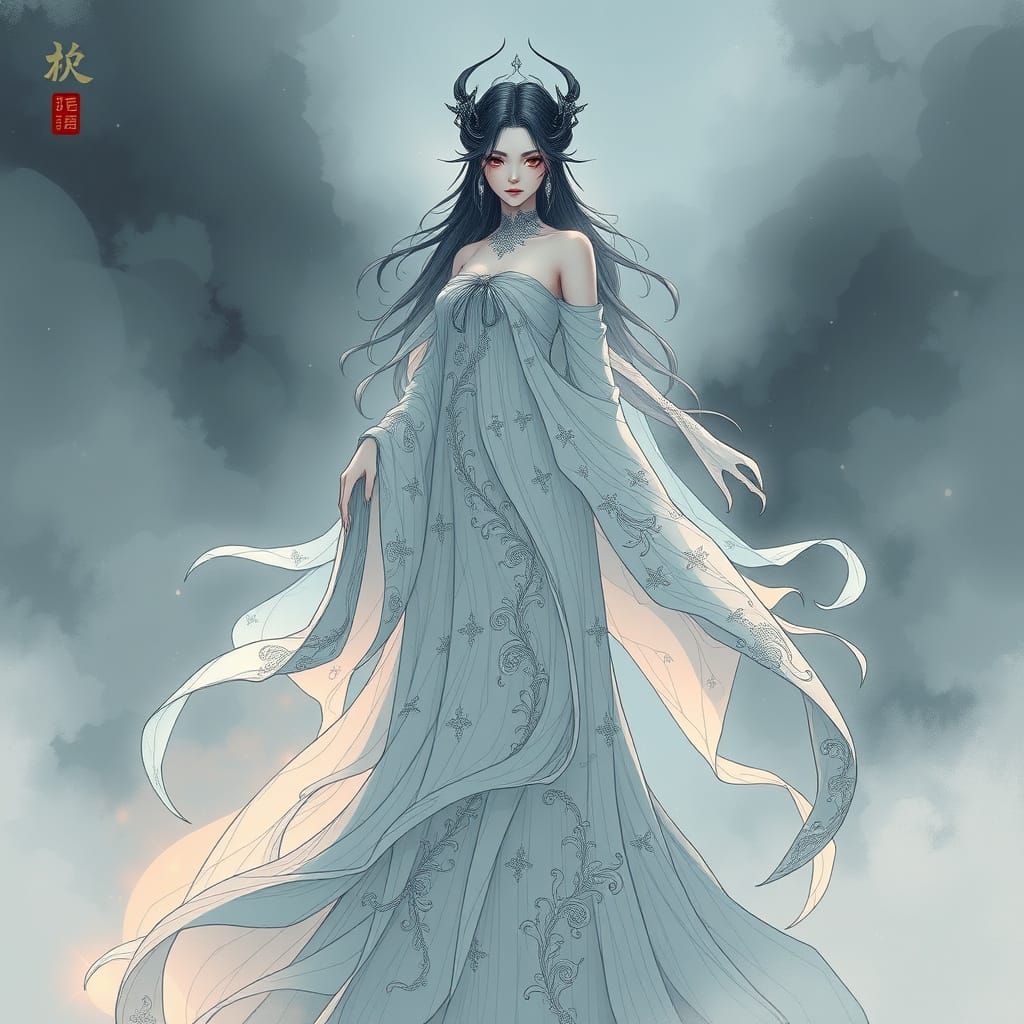 Ethereal Fantasy Maiden in Enchanted Realm