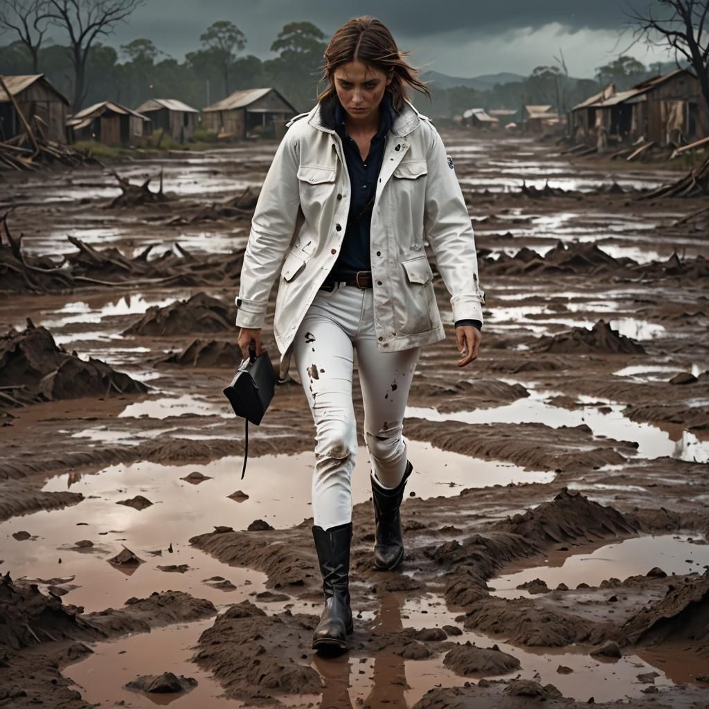 Apocalyptic Mud Walk in Detailed Matte Painting