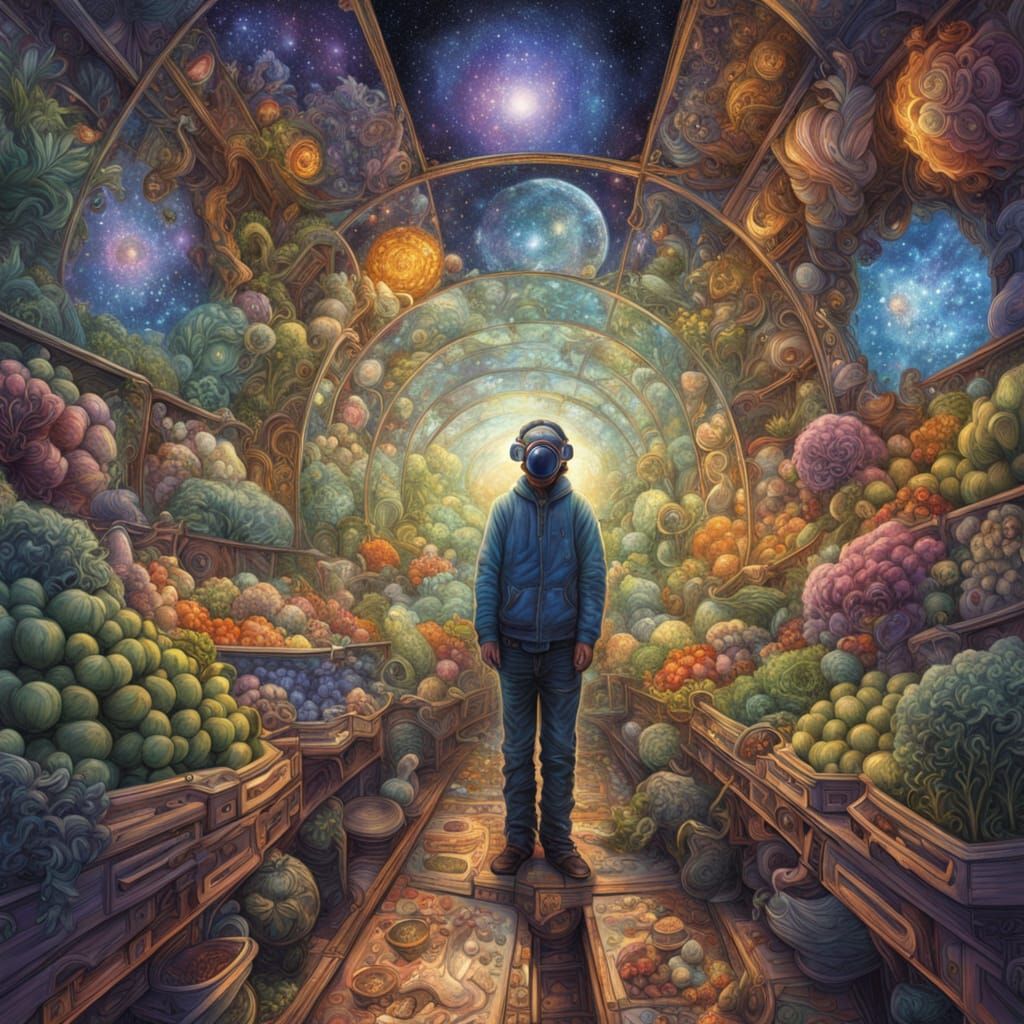 Lettuce Spray: Cosmic Convergence of Produce and Cosmos