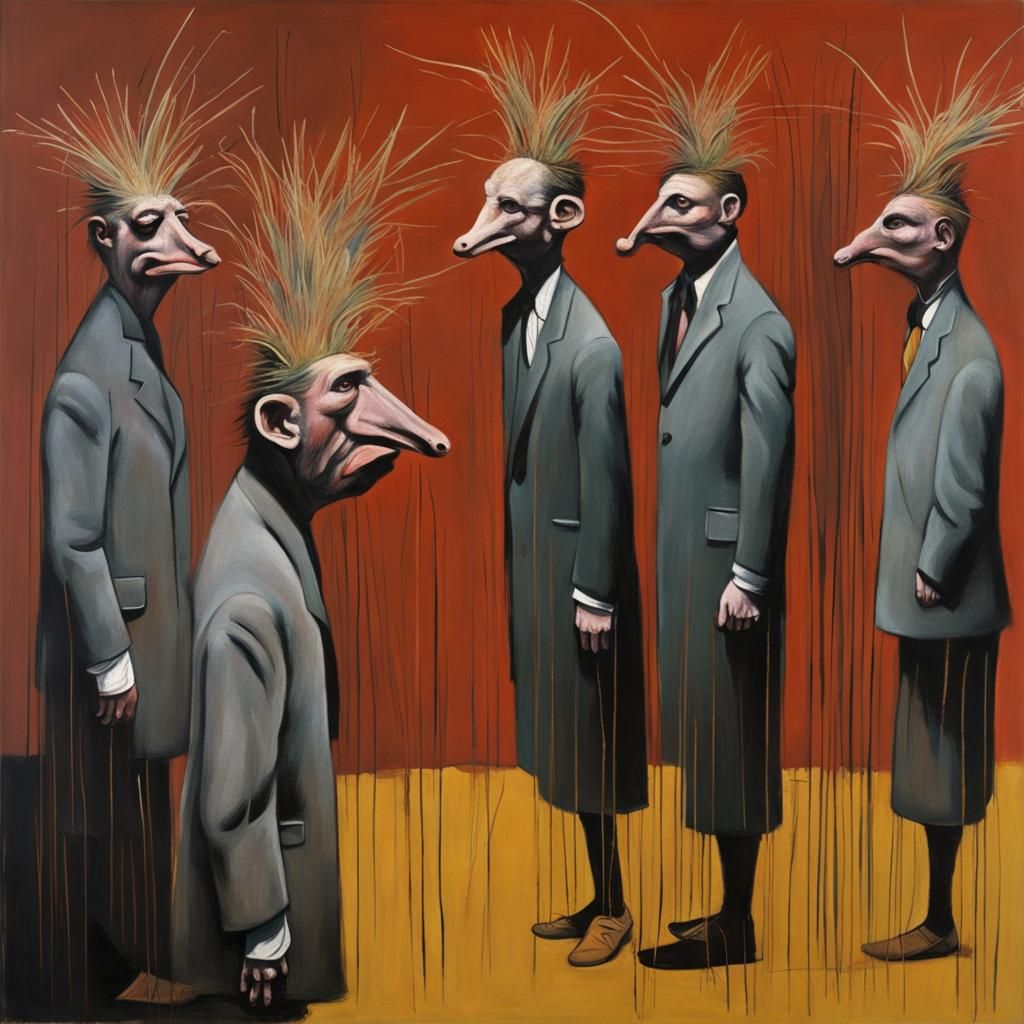 Figurative Abstract in Francis Bacon Style