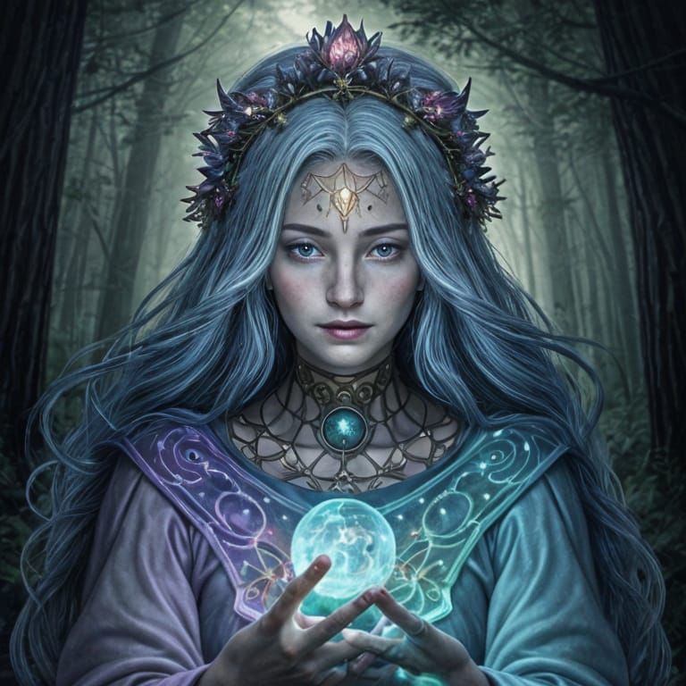 Crone to Beauty Transformation in Anime Style