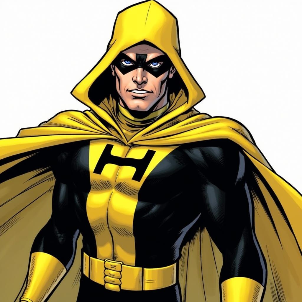 Hourman in Iconic Yellow and Black Costume