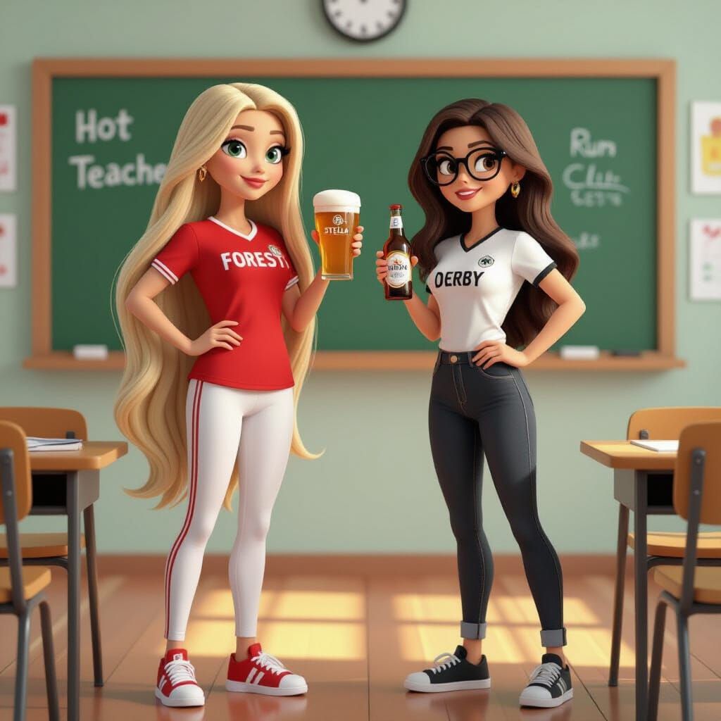 Soccer Fans Celebrate in Pixar-Inspired Classroom