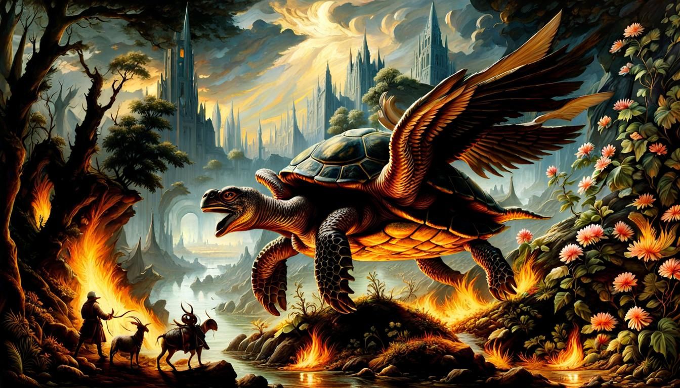 Vivid Hellscape Teeming with Life on World Map