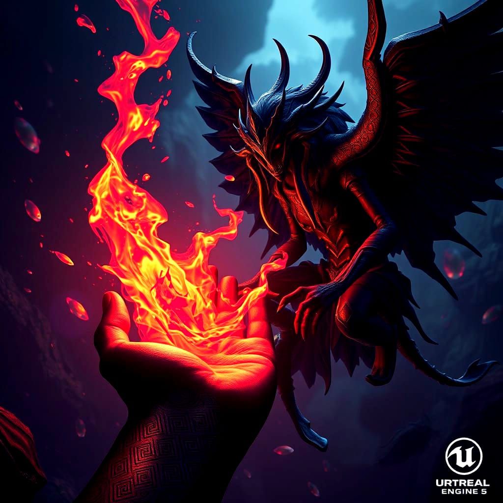 Epic Fantasy Realm Splash Screen in Detailed Matte Painting