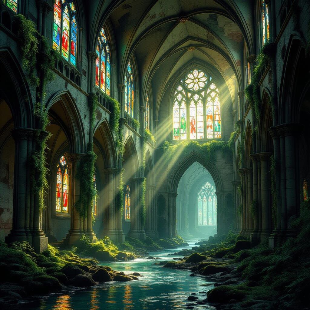 Ethereal Moss Cathedral Reclaimed by Nature