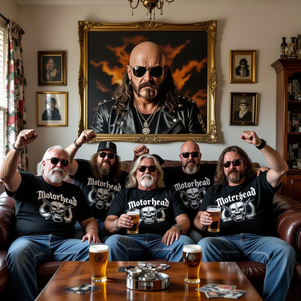 Motorhead Fans Celebrate with Beer and Memorabilia