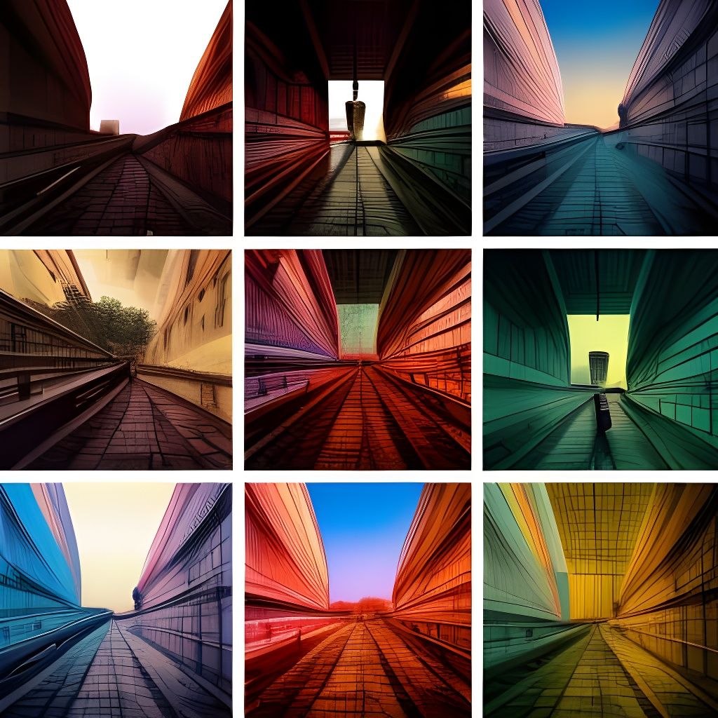 Surreal Superstudio Collage with Intricate Details