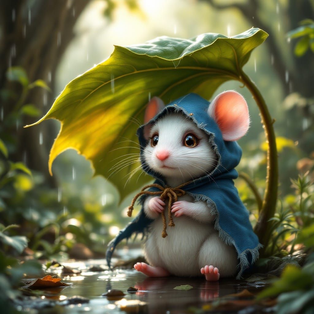 A Medieval Mouse Finds Shelter from the Rain