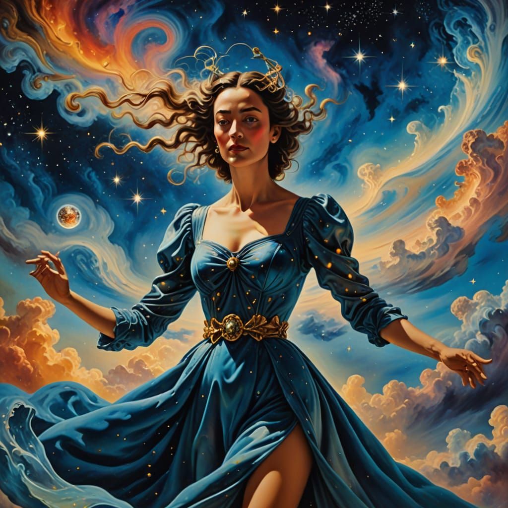 Ethereal Goddess of the Cosmos