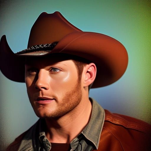 Jensen Ackles as Cowboy in Hyperrealistic Digital Art