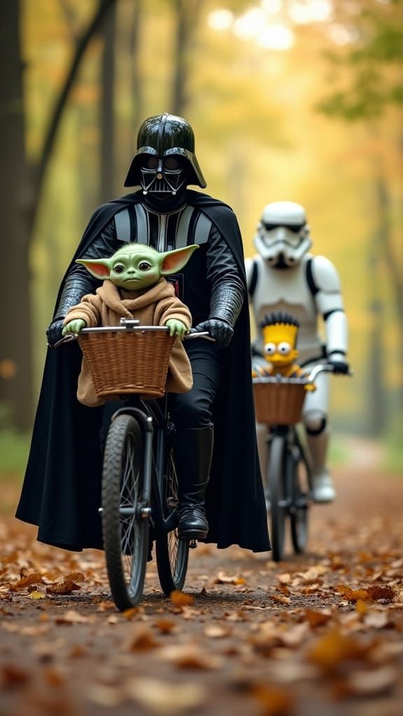 Authority Meets Innocence in Whimsical Forest Gathering