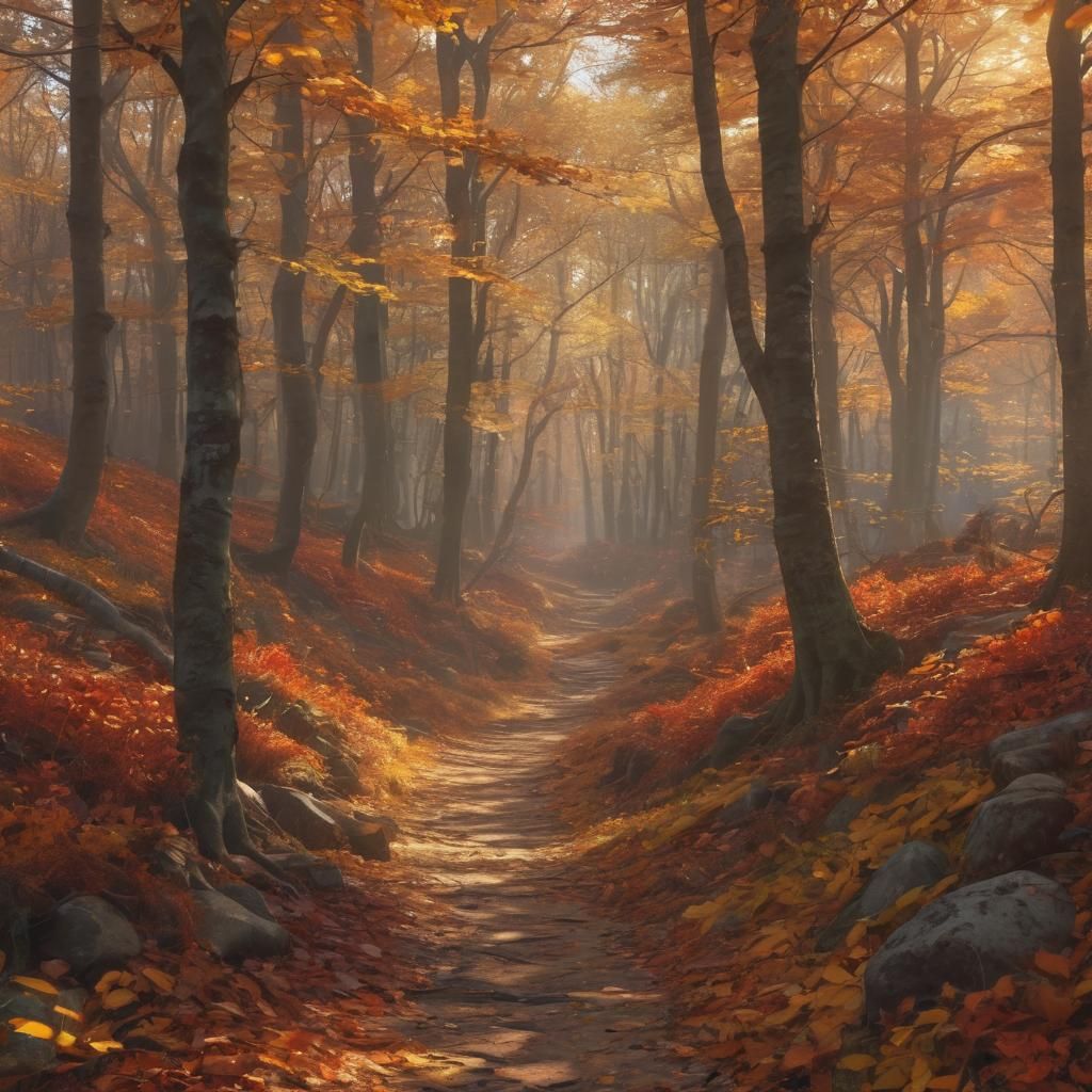 Golden Hour in an Enchanted Autumn Realm